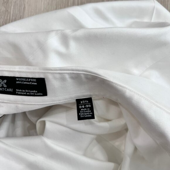 Nordstrom Men's Shop Trim Fit Wrinkle Free White Dress Button Ups Long Sleeve - Picture 4 of 5